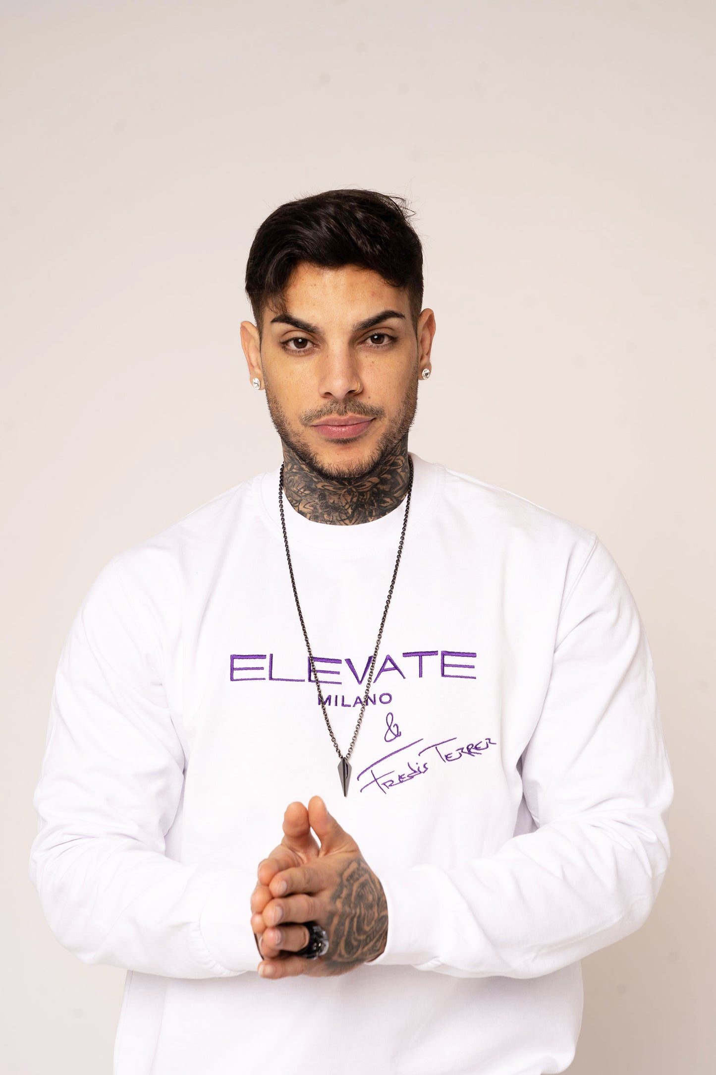 Felpa uomo logo Elevate & Fredis Terrer