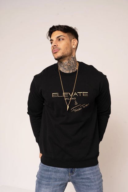 Felpa uomo logo Elevate & Fredis Terrer